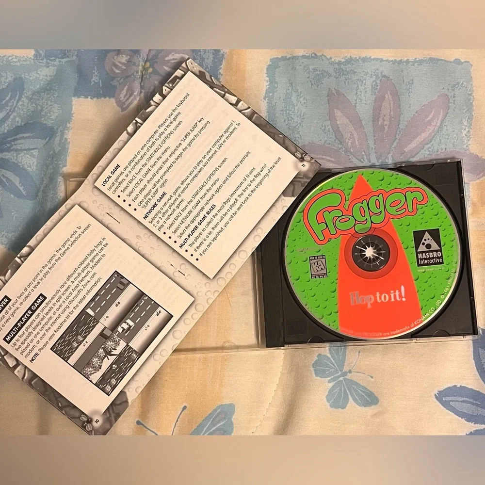 🌺3/$12 Frogger: Hop To It! PC for Windows 95 - Instructions Incl’d
